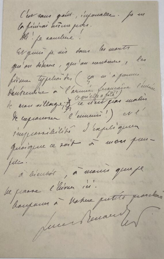 Jules RENARD - 2 L.A.S., 1902-1904 ; 1 page in-8 avec enveloppe, et 2 pages in-…