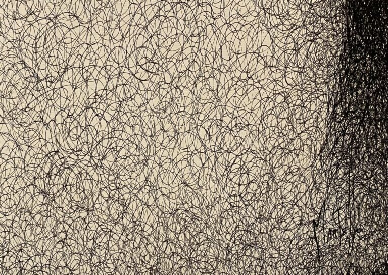 Julien MARTELLO (1973) - Portrait de Mao - Triptyque - Encre de chine et acryli…