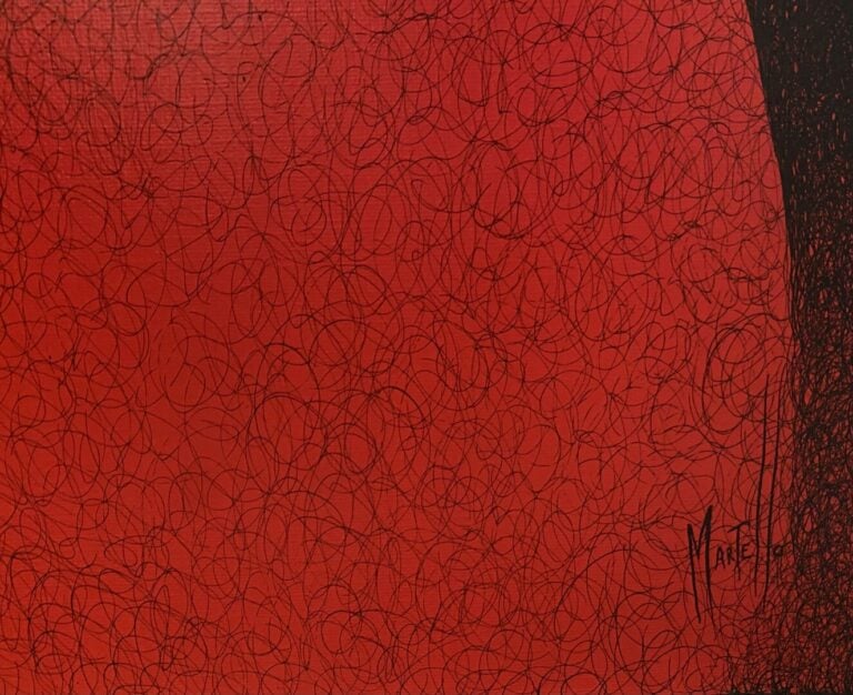 Julien MARTELLO (1973) - Portrait de Mao - Triptyque - Encre de chine et acryli…