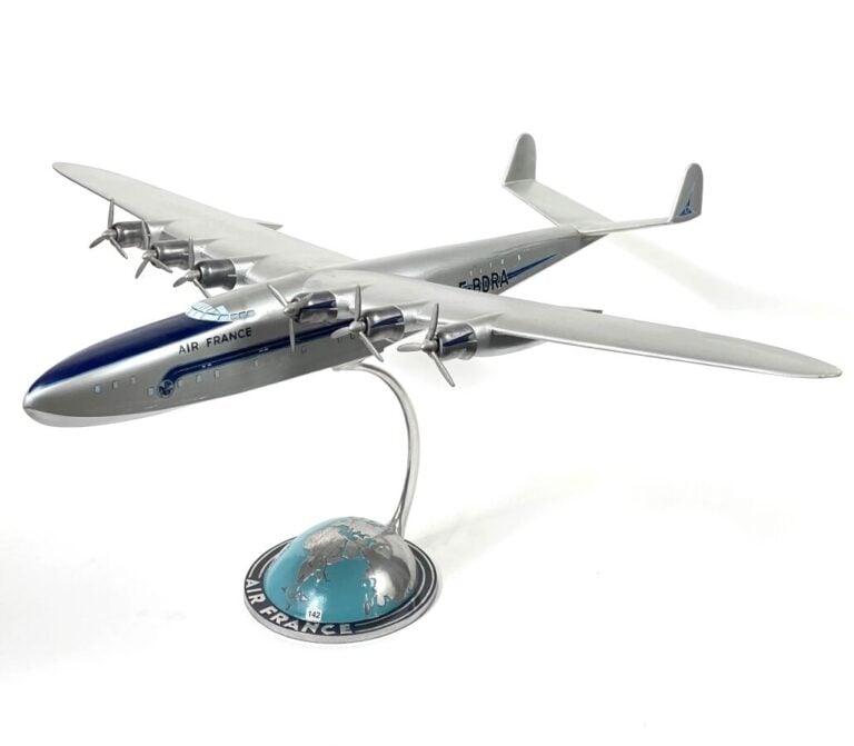 Latécoère 631 Air France F-BDRA au 1/50ème en bois et métal, 1946, réalisé par…