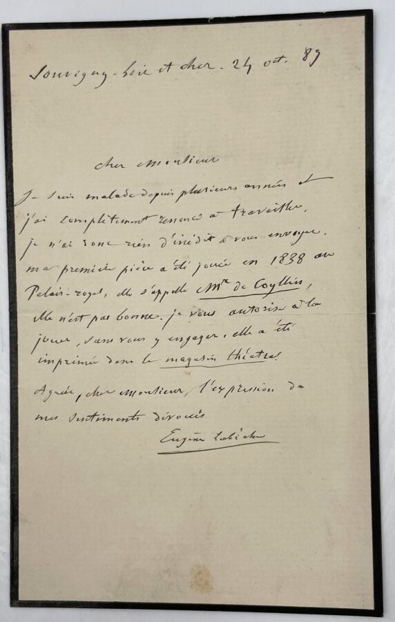 LITTÉRATURE. - 12 L.A.S. - Théodore de BANVILLE, Tristan BERNARD (à Lugné-Poe),…