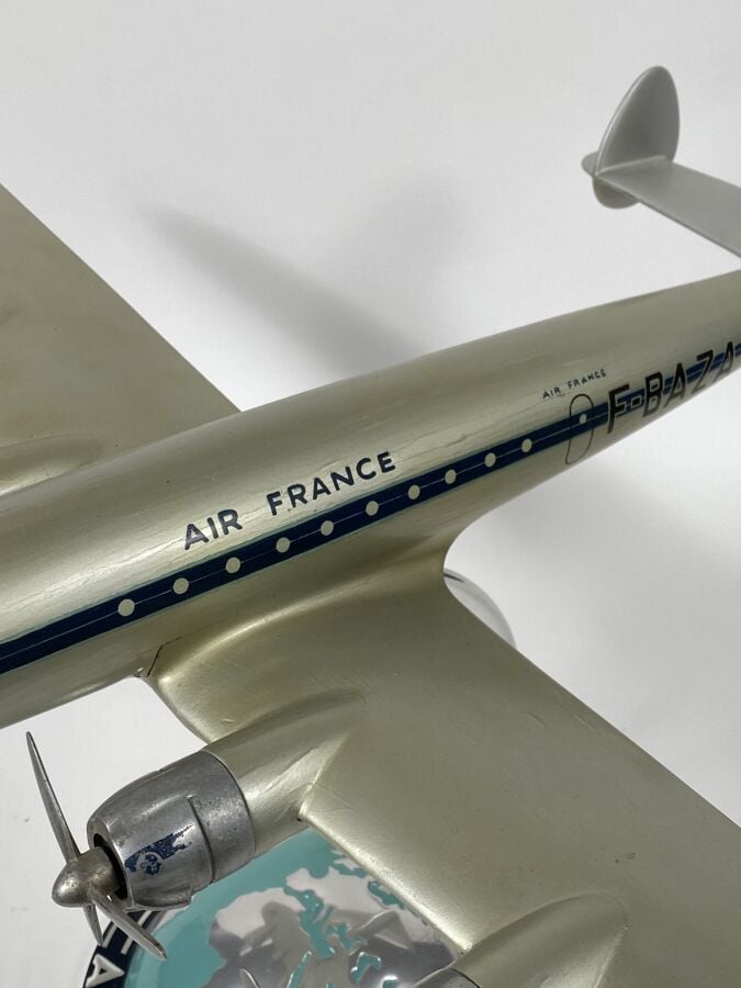 Lockheed 1049 Constellation Air France F-BAZA au 1/50ème en bois et métal peint…