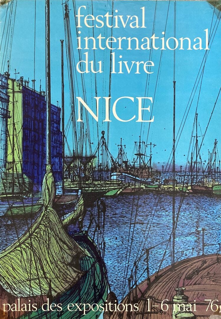 Lot d'affiches comprenant : - - Festival international du livre, 1974, imp. ADI…