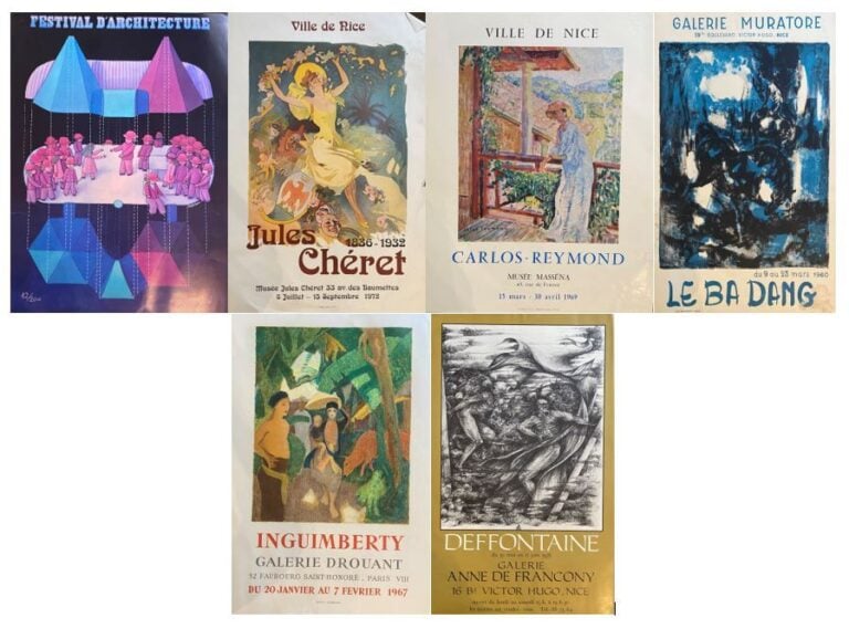 Lot d'affiches comprenant : - - Jongkind, juin 1966, Galerie Schmit, Mourlot -…