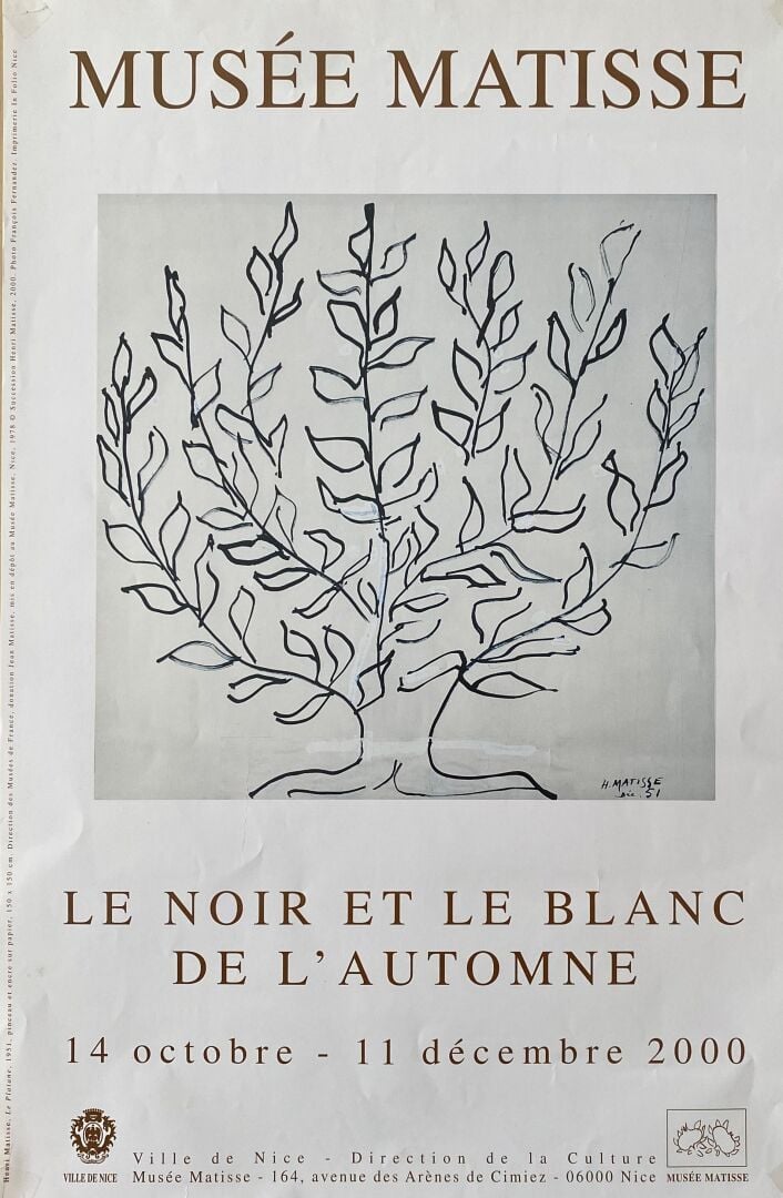 Lot d'affiches d'exposition sur Matisse comprenant : - - Musée Matisse à Nice,…