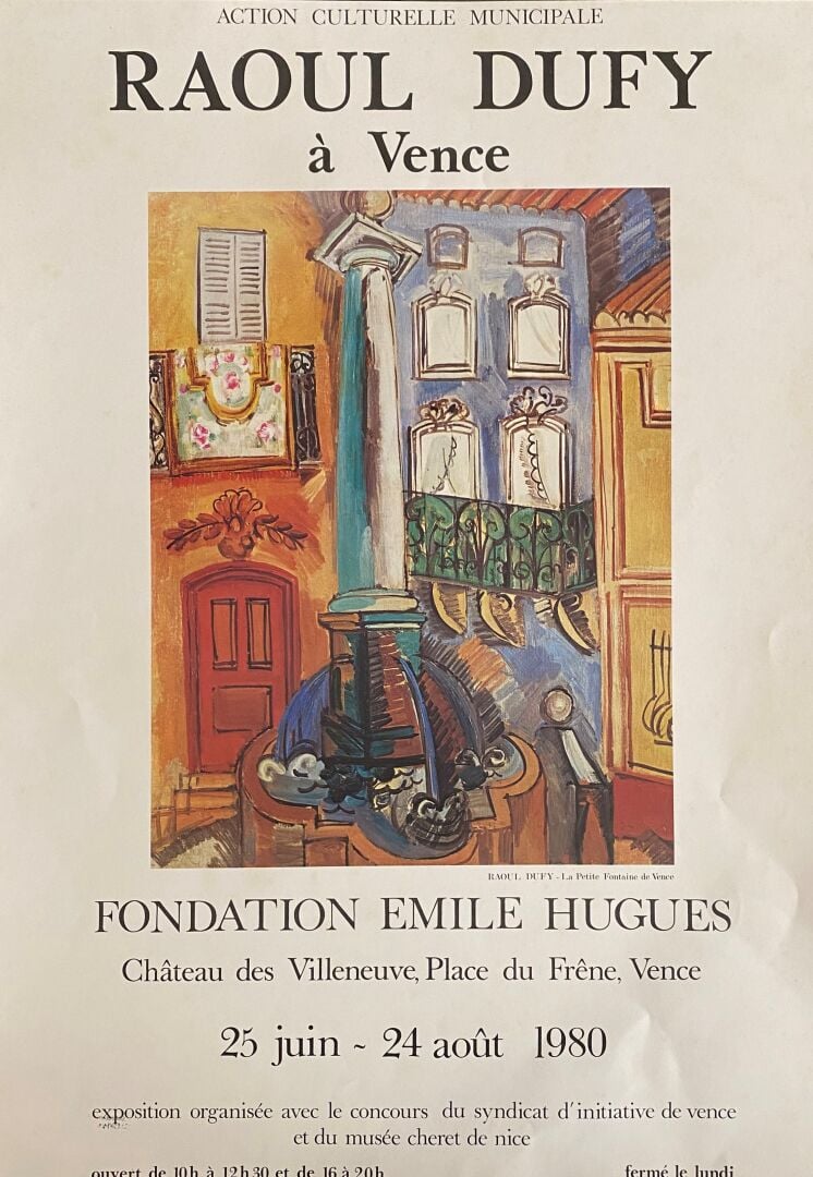 Lot d'affiches de musées, galeries, reproductions comprenant : - - Yves Brayer,…