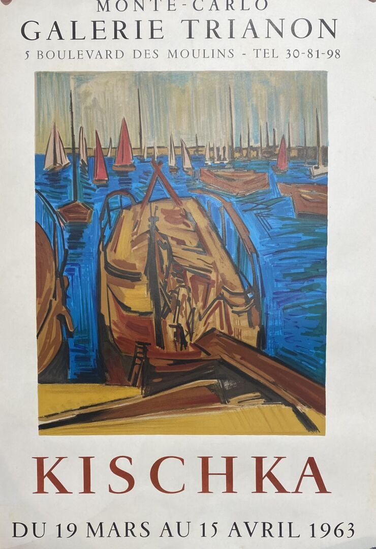 Lot d'affiches diverses de galeries d'art ou musées comprenant : - - Chapelain-…