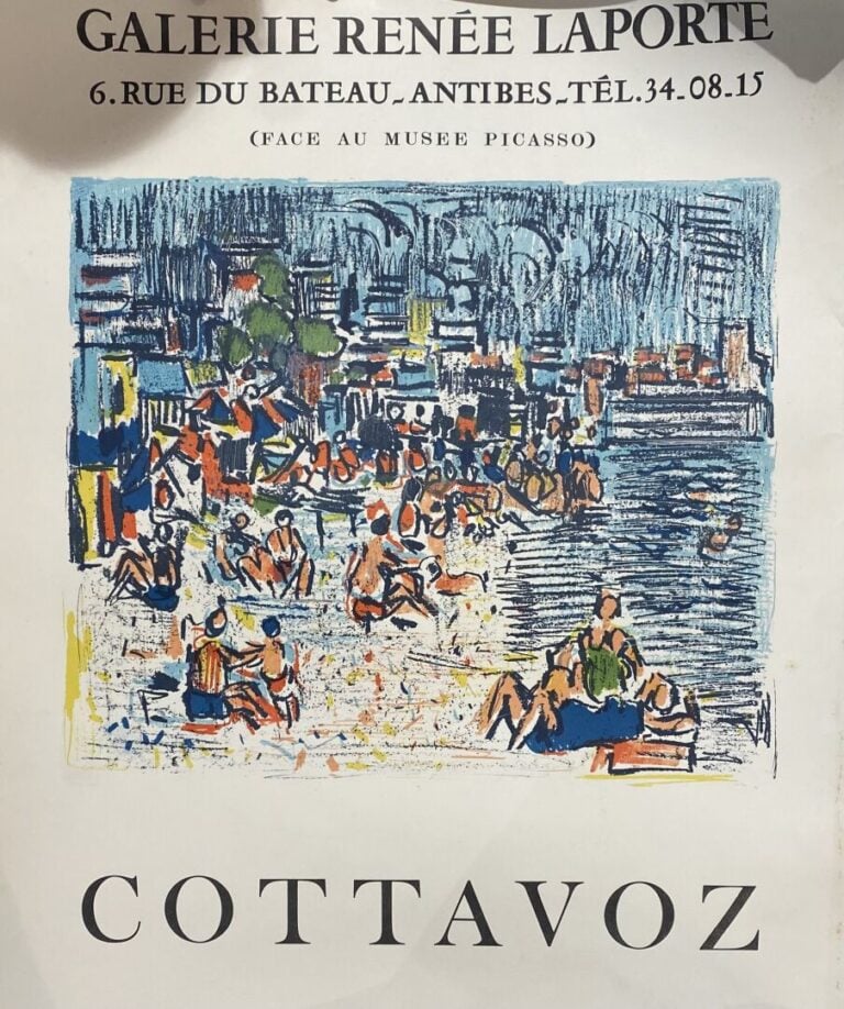 Lot d'affiches diverses de galeries d'art ou musées comprenant : - - Chapelain-…
