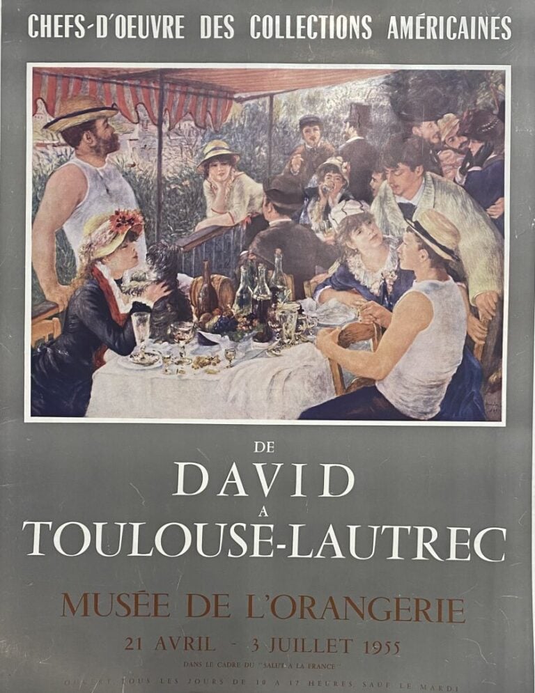 Lot d'affiches diverses de galeries d'art ou musées comprenant : - - Yves Braye…