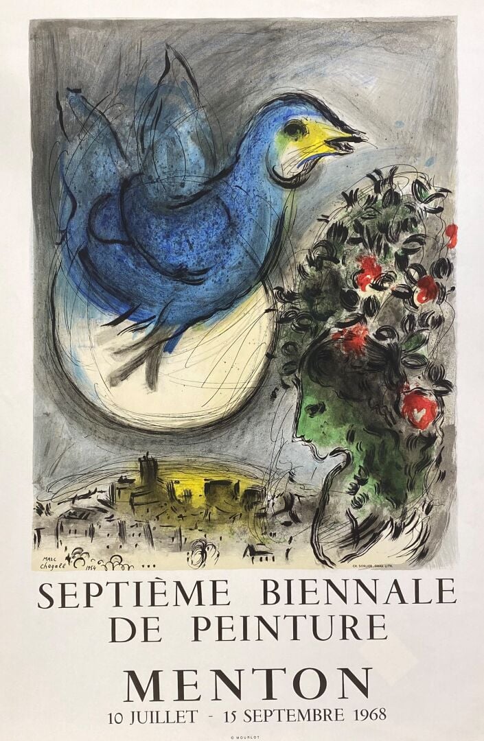 Lot d'affiches et reproductions comprenant : - - Dixième Biennale International…