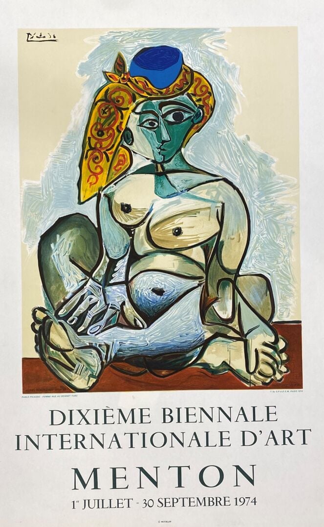 Lot d'affiches et reproductions comprenant : - - Dixième Biennale International…