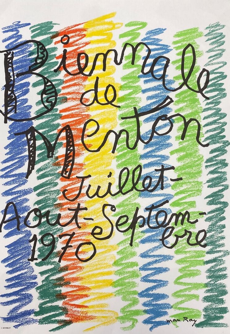 Lot d'affiches et reproductions comprenant : - - Quatrième Biennale de peinture…