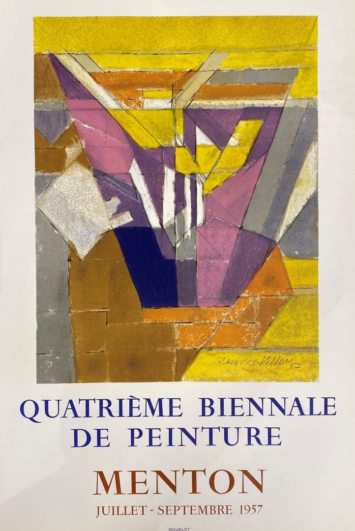 Lot d'affiches et reproductions comprenant : - - Quatrième Biennale de peinture…