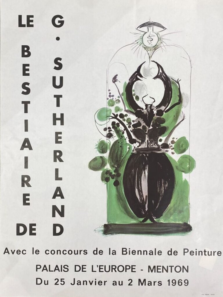 Lot d'affiches et reproductions comprenant : - - Quatrième Biennale de peinture…