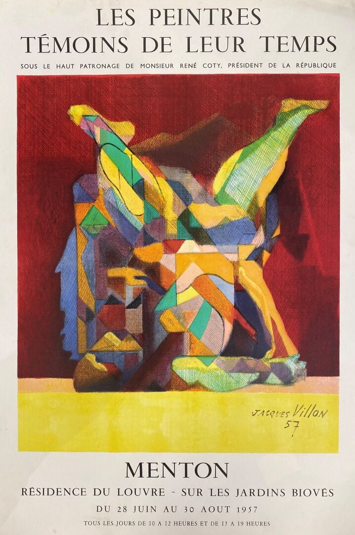 Lot d'affiches et reproductions comprenant : - - Quatrième Biennale de peinture…