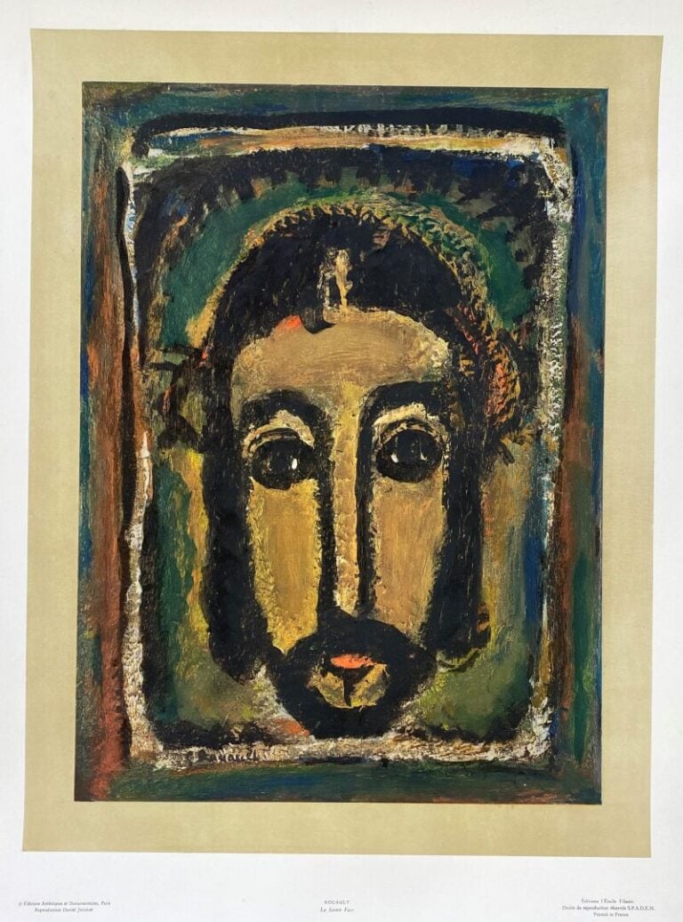 Lot d'environ 10 reproductions comprenant femme au turban d'après Picasso, Mère…
