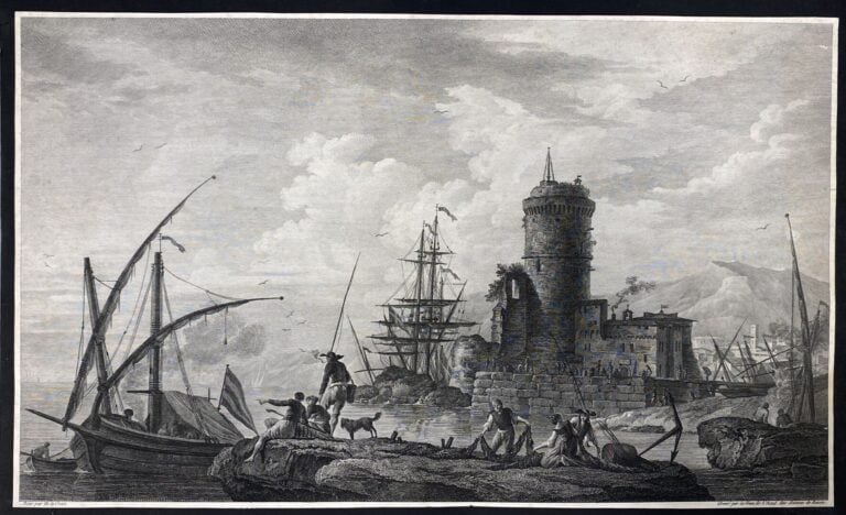 Lot de gravures et reproductions comprenant des cartes, vue de ruines, portrait…