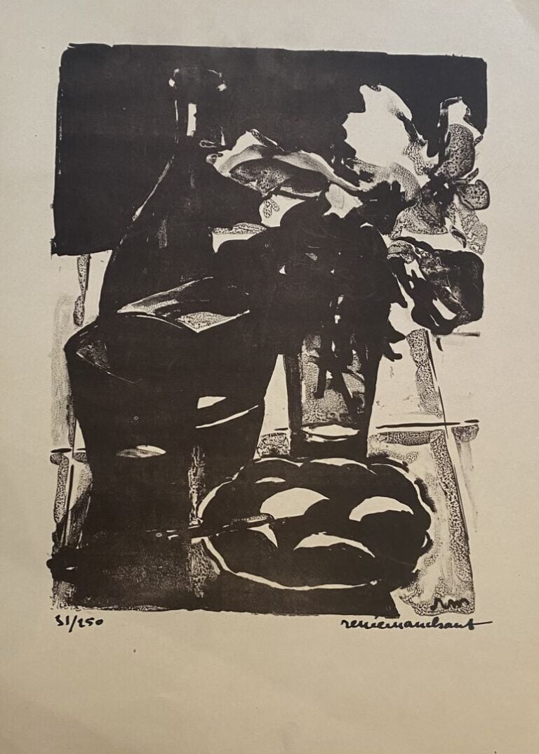 Lot de lithographies, estampes et reproductions comprenant : - - Simone VRAIN (…