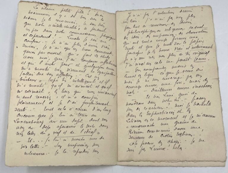 Louis JOUVET. - 2 L.A.S., Levallois mai-août 1907, à Aline BORDAS ; 6 pages et…