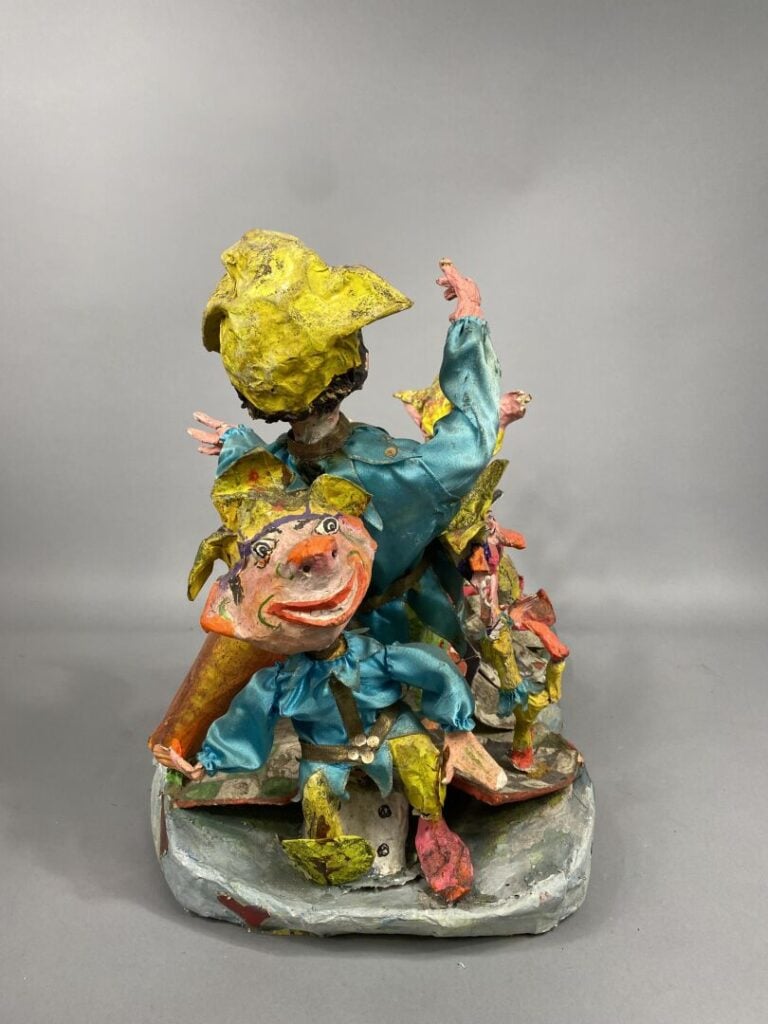 Loulou SCHIAFFINO - Maquette de char de Carnaval en papier mâché peint polychro…