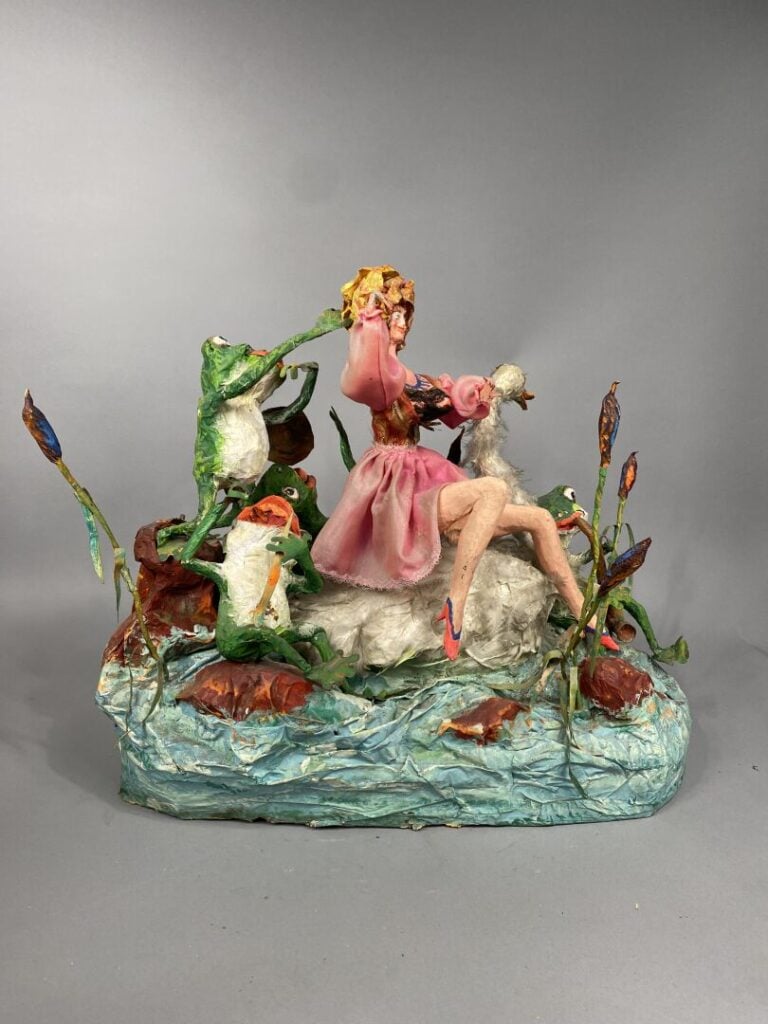 Loulou SCHIAFFINO - Maquette de char de Carnaval en papier mâché peint polychro…