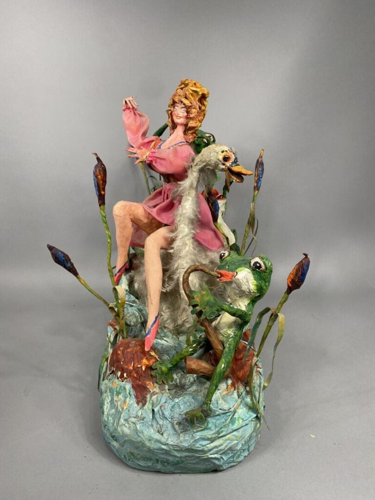 Loulou SCHIAFFINO - Maquette de char de Carnaval en papier mâché peint polychro…