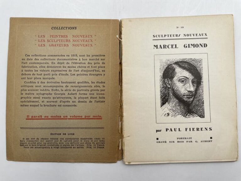MARCEL GIMOND - Paul Fierens, Marcel Gimond, Gallimard, Paris, 1930 ( collectio…