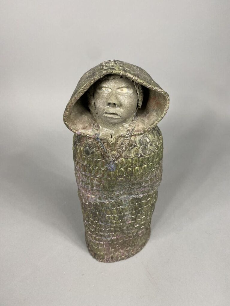 Marcel GIRAUD (1937), Vallauris - Sujet anthropomorphe en céramique émaillée -…