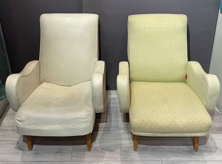 Marco ZANUSO (1916-2001), dans le goût - Suite de deux fauteuils "Lady" à garni…