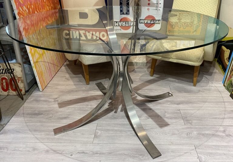 Maria PERGAY (1930), dans le goût - Table circulaire mdèle "Gerbe", le piètemen…