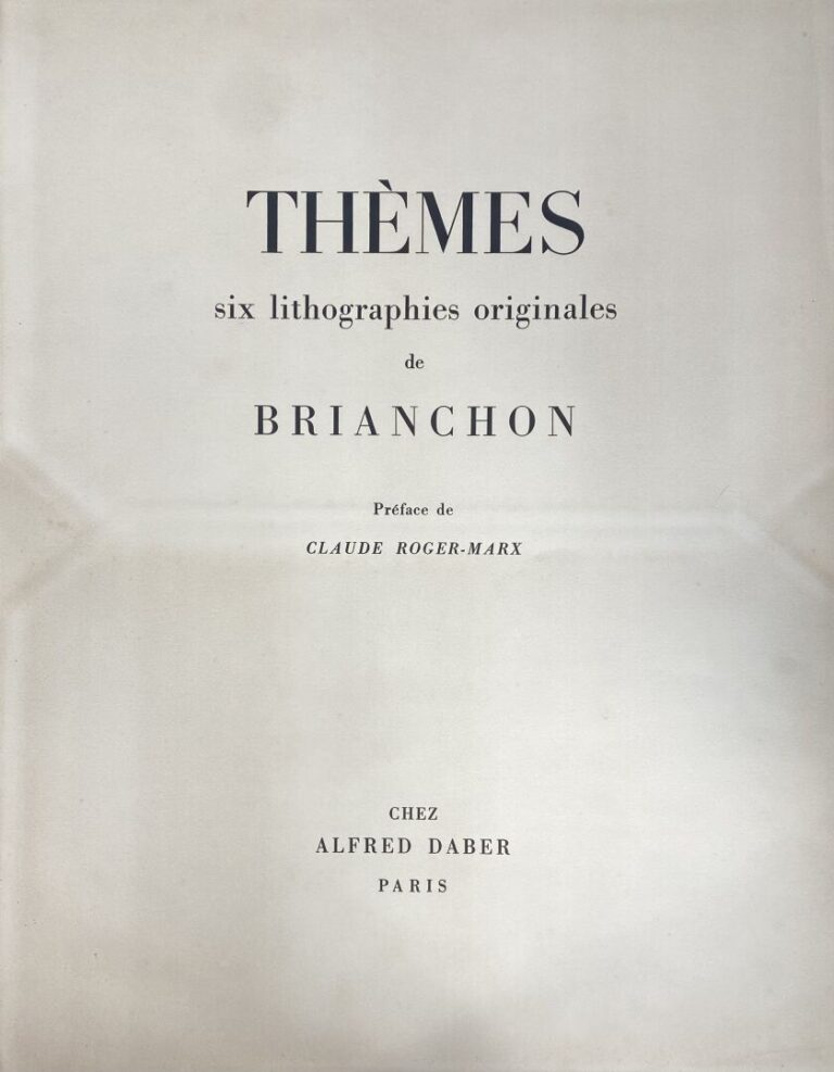 Maurice BRIANCHON (1899-1979) - "Thèmes" - Six lithographies originales de Maur…