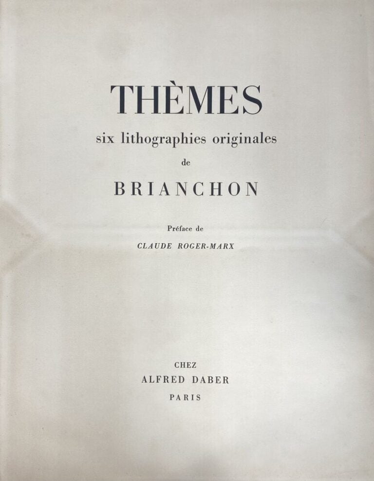 Maurice BRIANCHON (1899-1979) - "Thèmes" - Six lithographies originales de Maur…