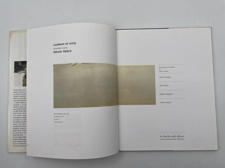 OLIVIER DEBRÉ - Couleurs et mots. Entretiens avec Olivier Debré, Le cherche mid…