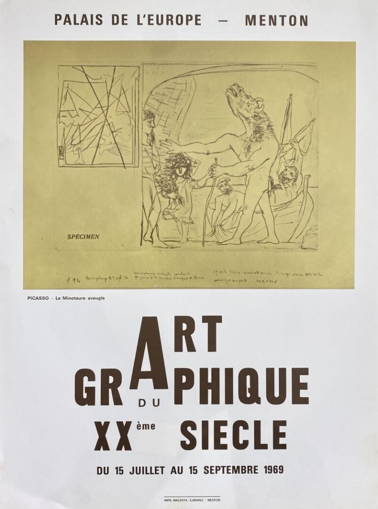 Pablo PICASSO (1881-1973), d'après - Ensemble d'affiches et reproduction compre…