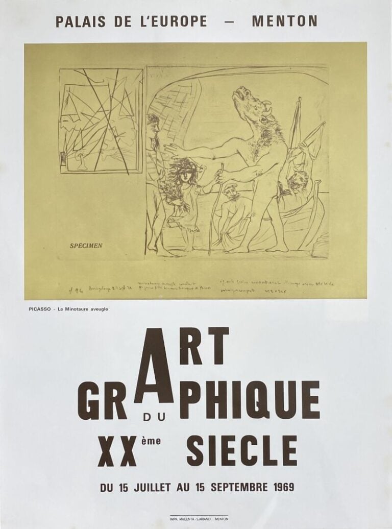 Pablo PICASSO (1881-1973), d'après - Ensemble d'affiches et reproduction compre…