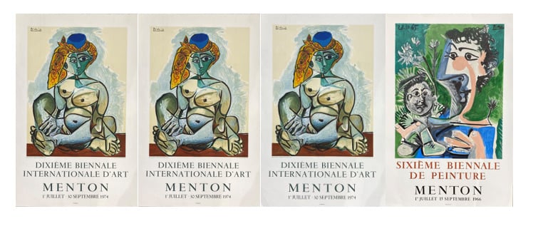 Pablo PICASSO (1881-1973), d'après - Ensemble d'affiches et reproduction compre…
