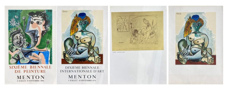 Pablo PICASSO (1881-1973), d'après - Ensemble d'affiches et reproduction compre…