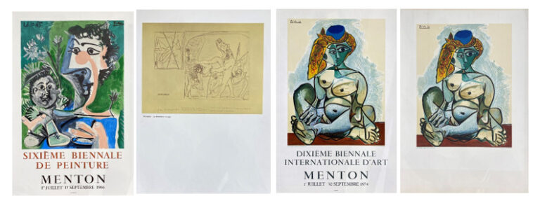 Pablo PICASSO (1881-1973), d'après - Ensemble d'affiches et reproduction compre…