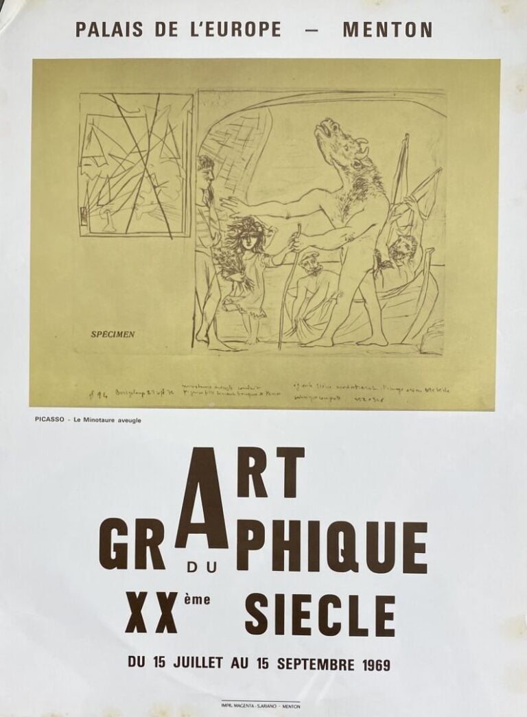 Pablo PICASSO (1881-1973), d'après - Ensemble d'affiches et reproduction compre…
