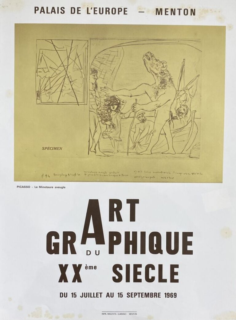 Pablo PICASSO (1881-1973), d'après - Ensemble d'affiches et reproduction compre…