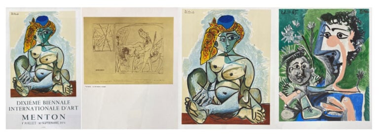 Pablo PICASSO (1881-1973), d'après - Ensemble d'affiches et reproduction compre…
