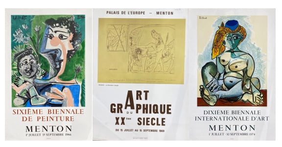 Pablo PICASSO (1881-1973), d'après - Ensemble d'affiches et reproduction compre…