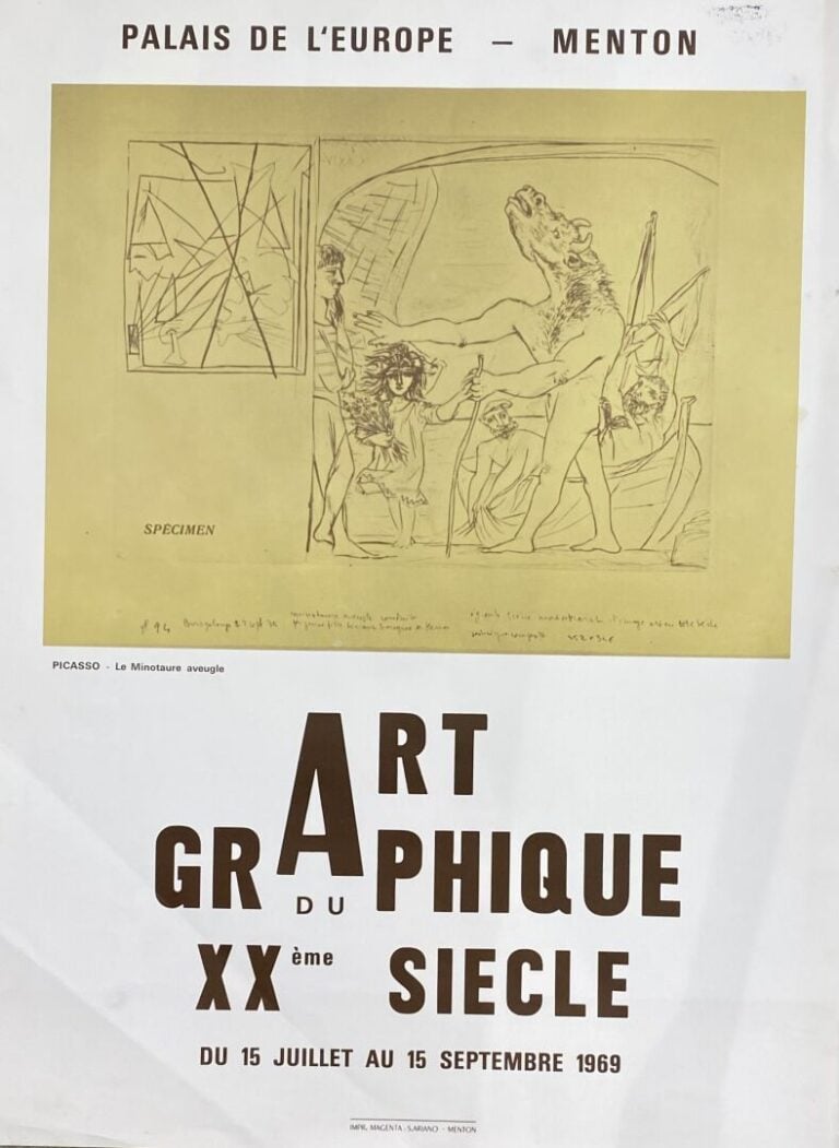 Pablo PICASSO (1881-1973), d'après - Ensemble d'affiches et reproduction compre…