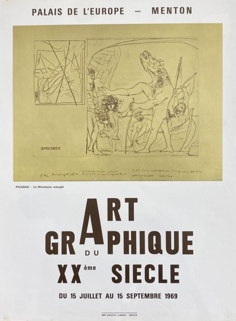 Pablo PICASSO (1881-1973), d'après - Ensemble d'affiches et reproduction compre…