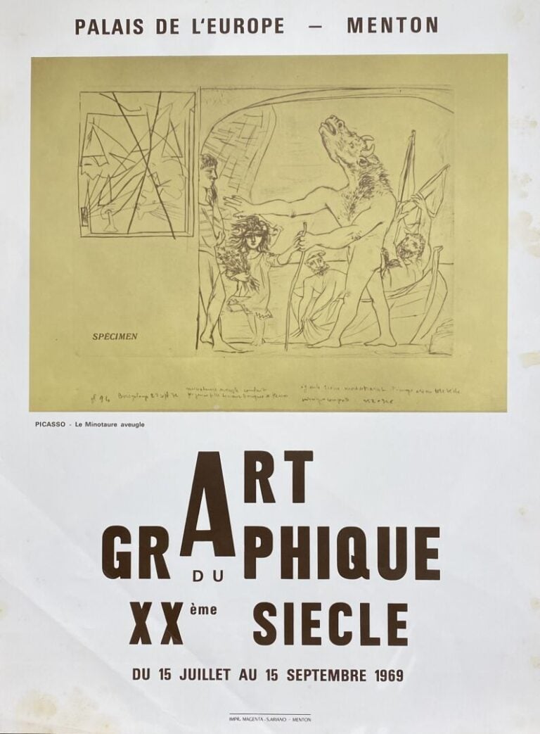 Pablo PICASSO (1881-1973), d'après - Ensemble d'affiches et reproduction compre…