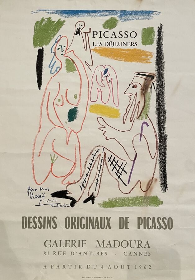 Pablo PICASSO (1981-1973) d'après - Arles, exposition Musée Reattu, 6 juillet a…