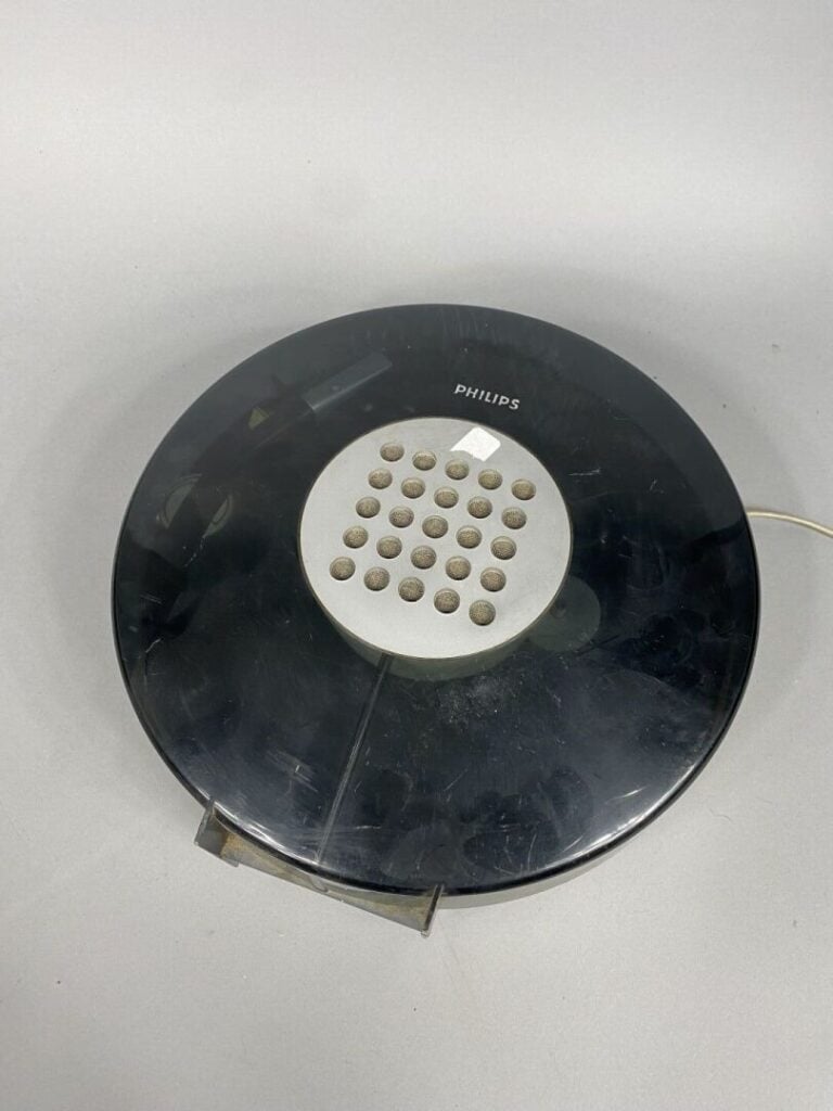 PATRICE DUPONT pour PHILIPS - « Ufo » - Electrophone, coque en plastique couleu…