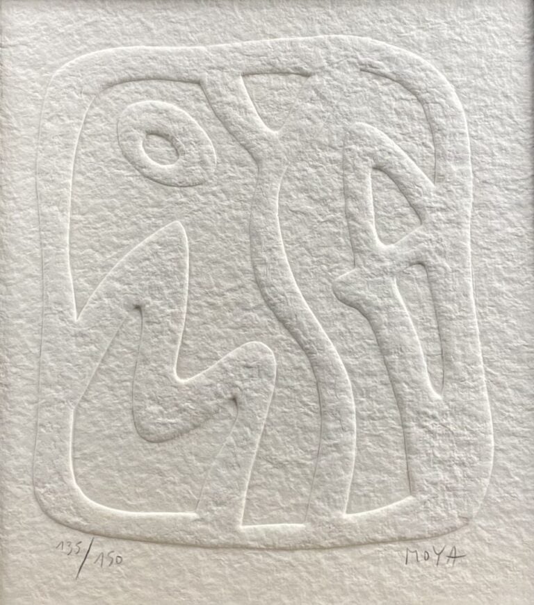 Patrick MOYA (1955) - Composition (2011) - Estampe en relief - Signé en bas à d…
