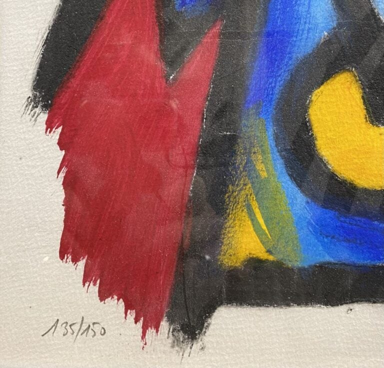 Patrick MOYA (1955) - Composition - Sérigraphie sur papier rehaussée - Signé en…