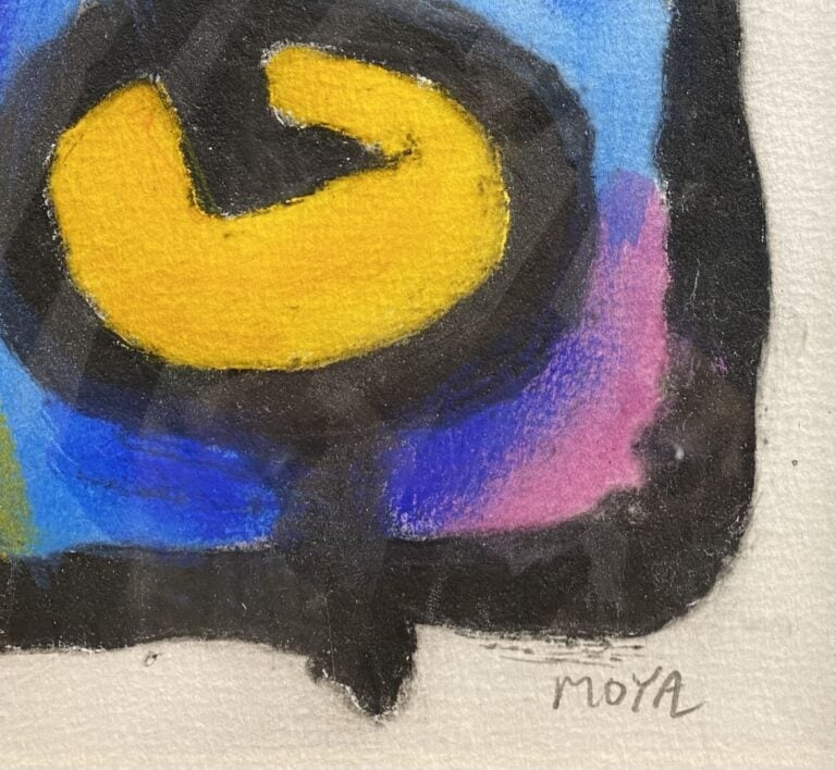 Patrick MOYA (1955) - Composition - Sérigraphie sur papier rehaussée - Signé en…